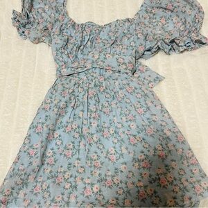 Altar'd State Blue Floral Dress